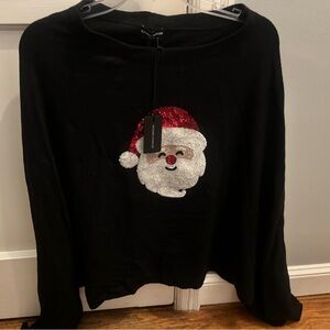 Victoria Harbour NWT Christmas Cape with Santa and Snowflake One Size